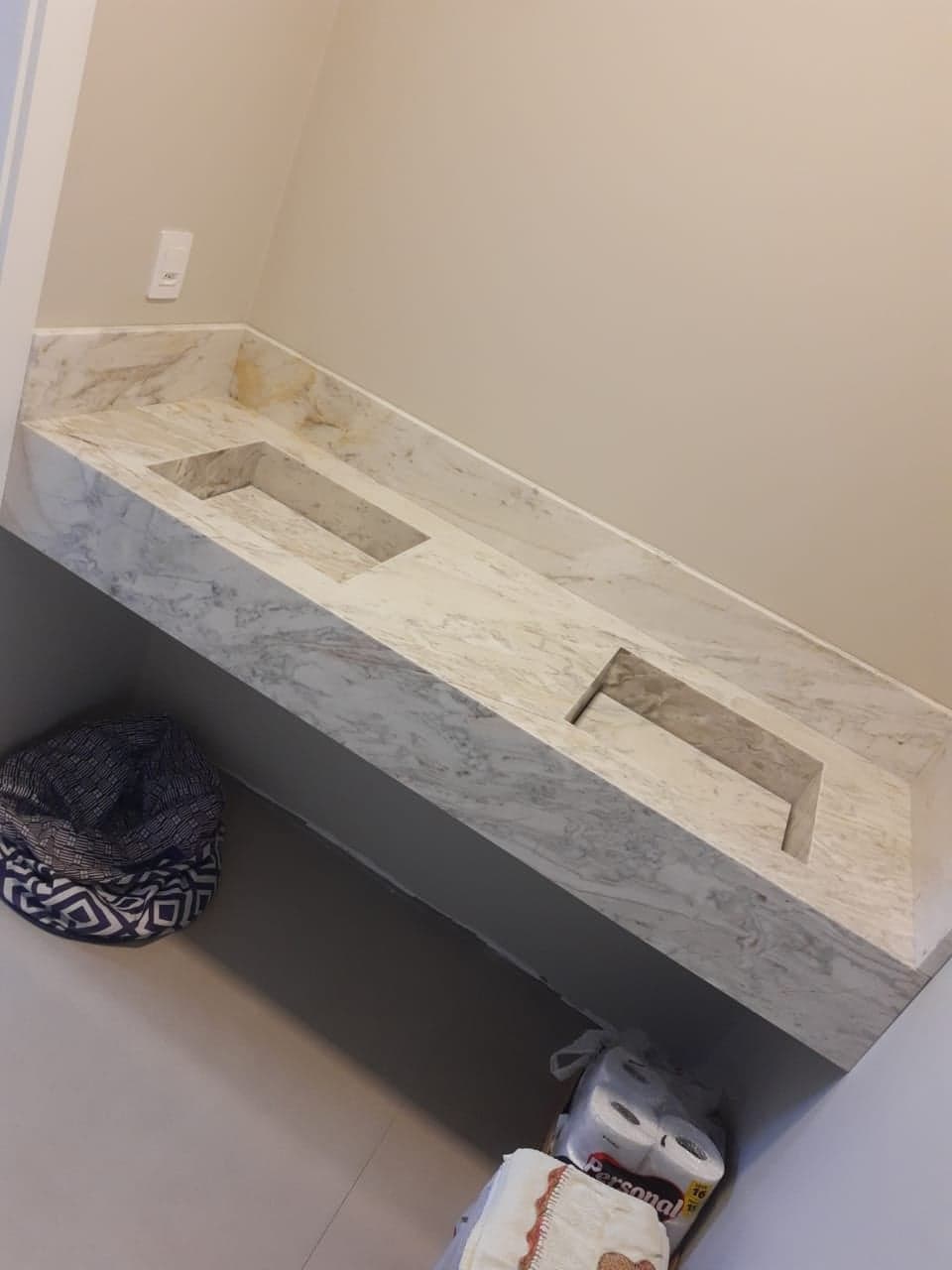 Bianco Carrara em Banheiro