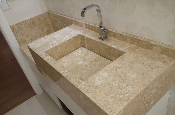 Crema Marfil em Banheiro