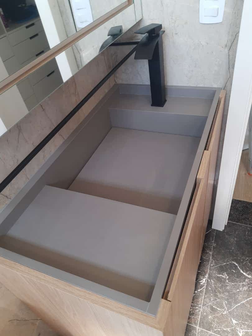 Crema Marfil em Banheiro