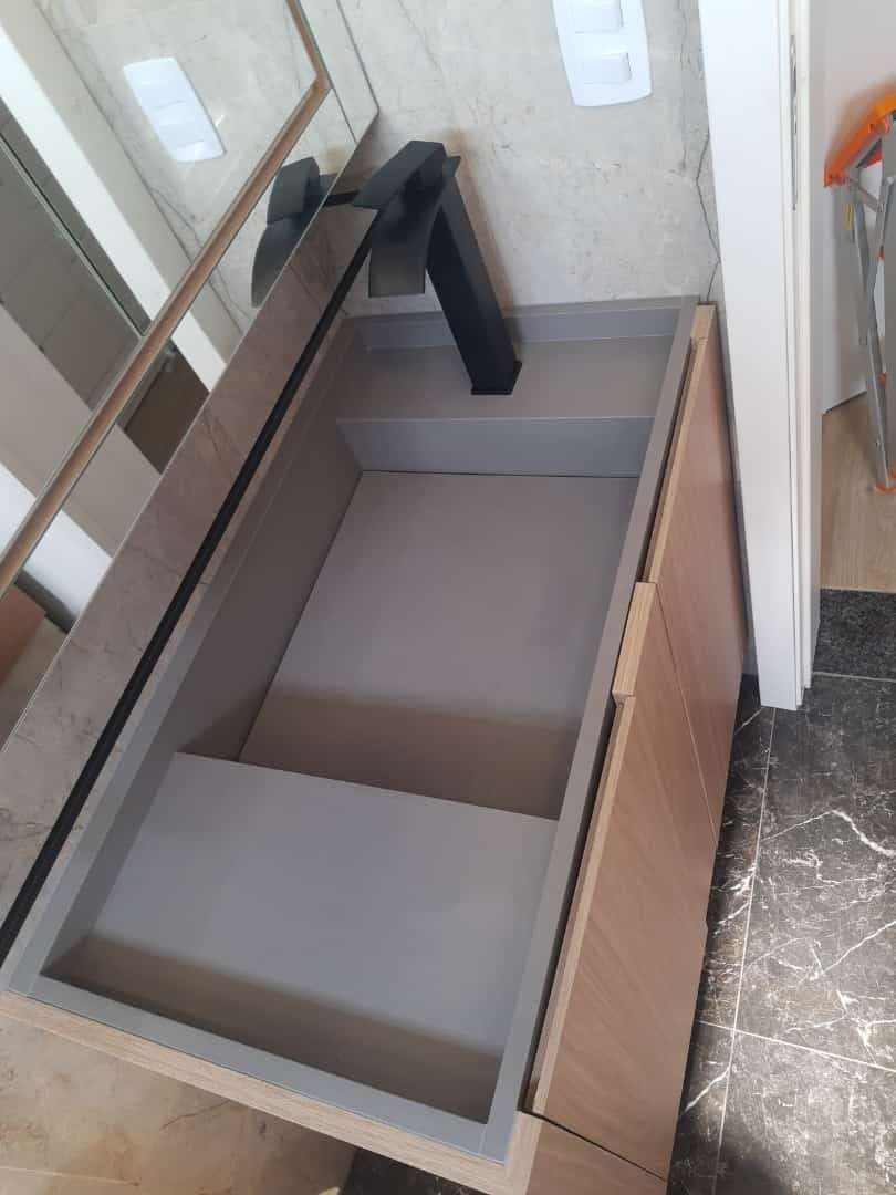 Crema Marfil em Banheiro