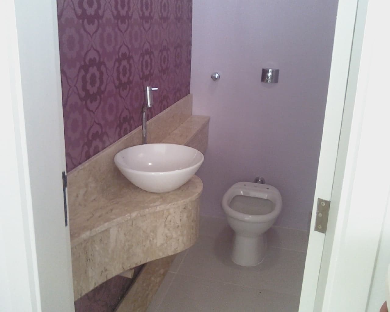 Travertino Romano em Banheiro