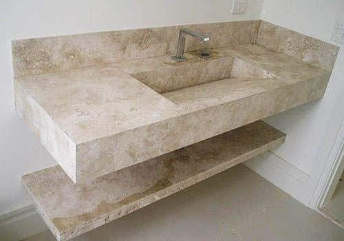 Travertino Romano em Banheiro