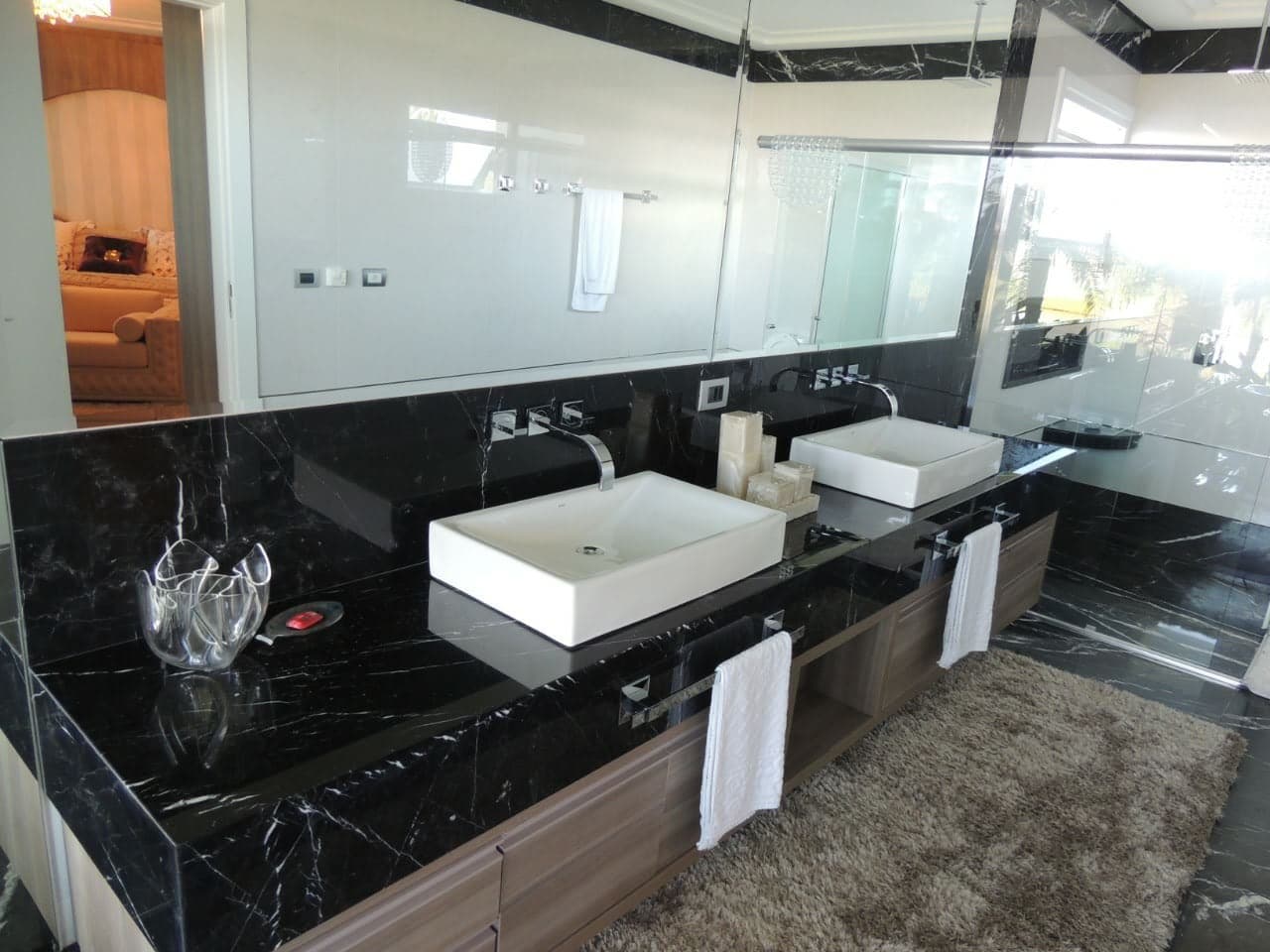 Nero Marquina em Banheiro
