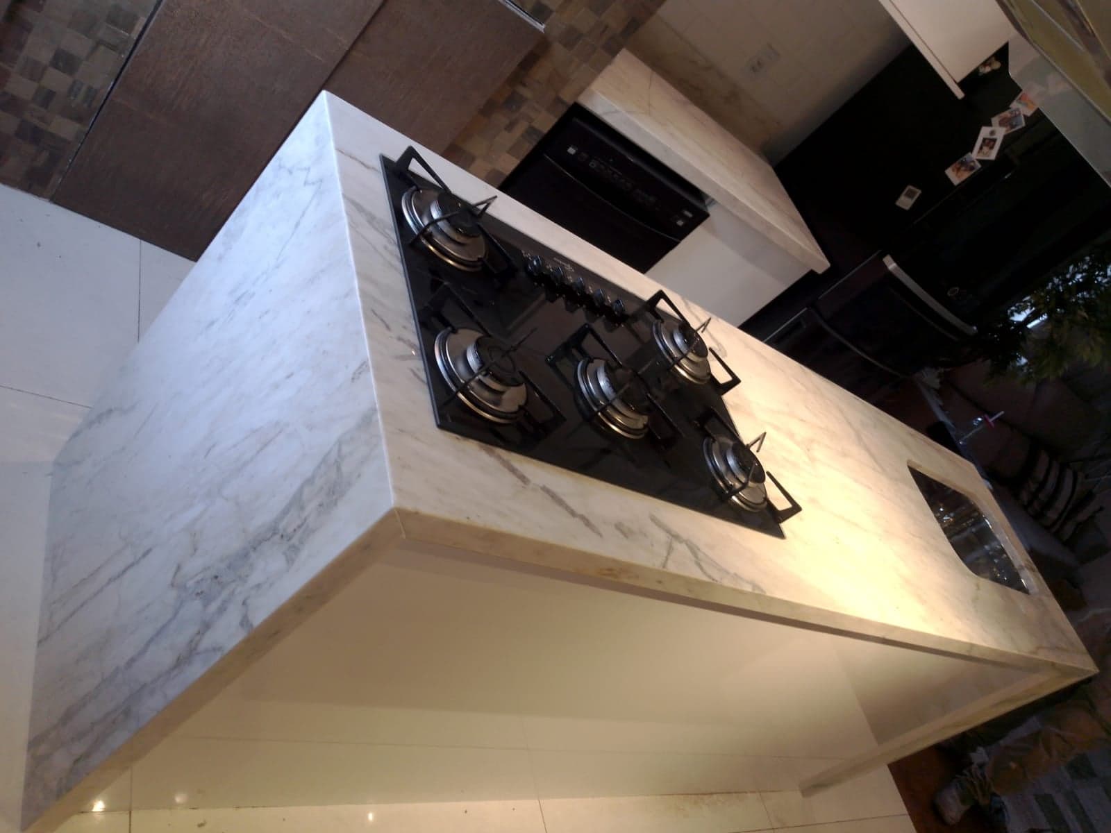Bianco Carrara em Cozinha