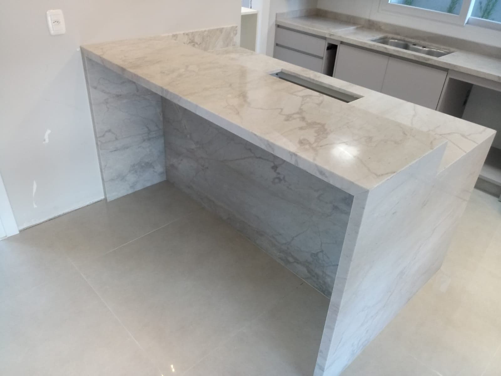 Calacata Alba em Cozinha