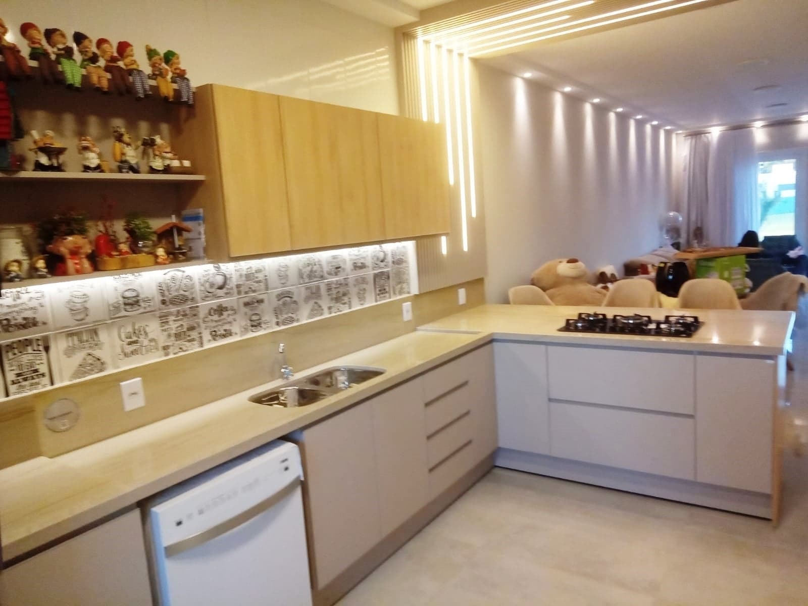 Crema Marfil em Cozinha