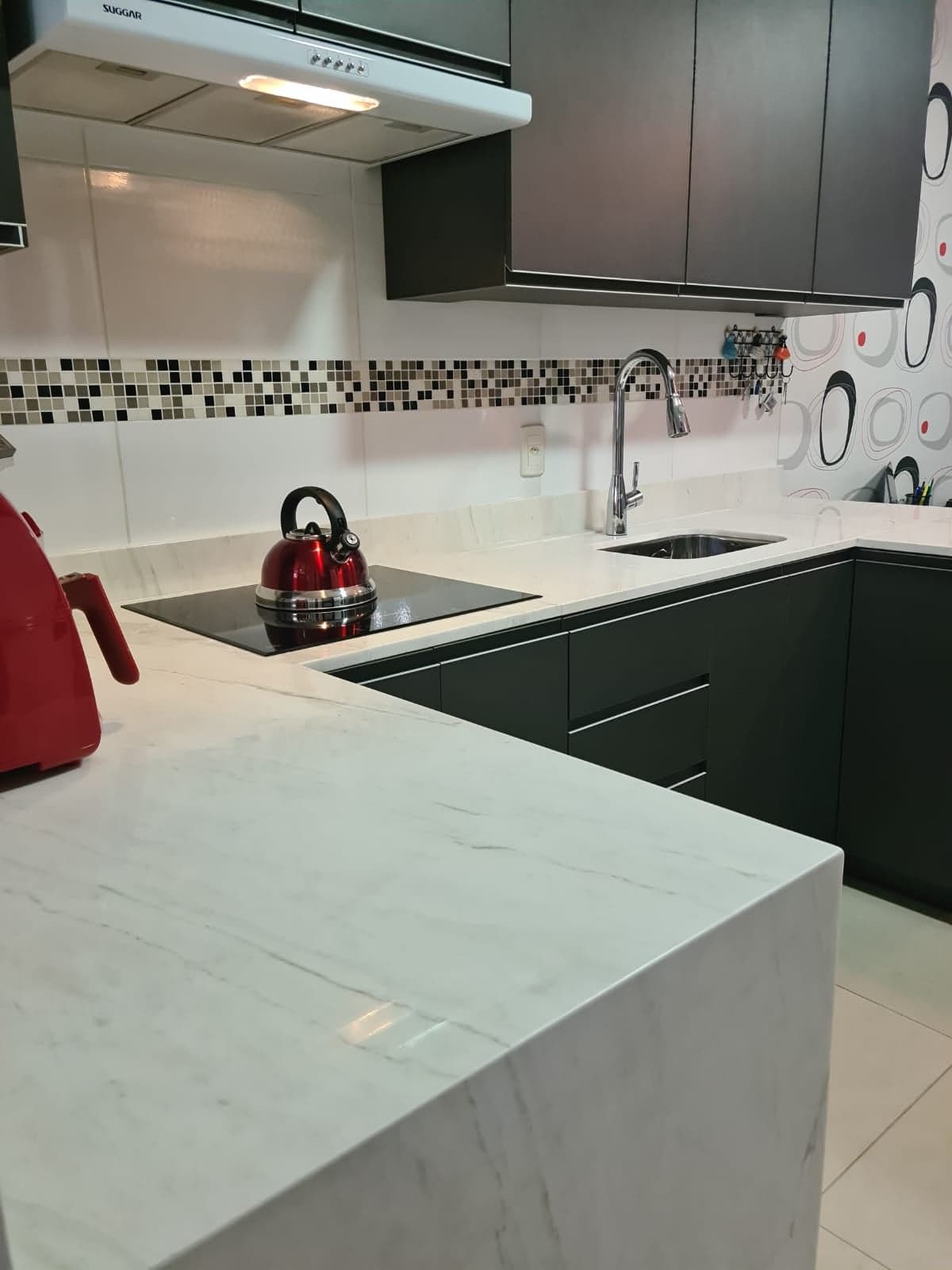Bianco Carrara em Cozinha