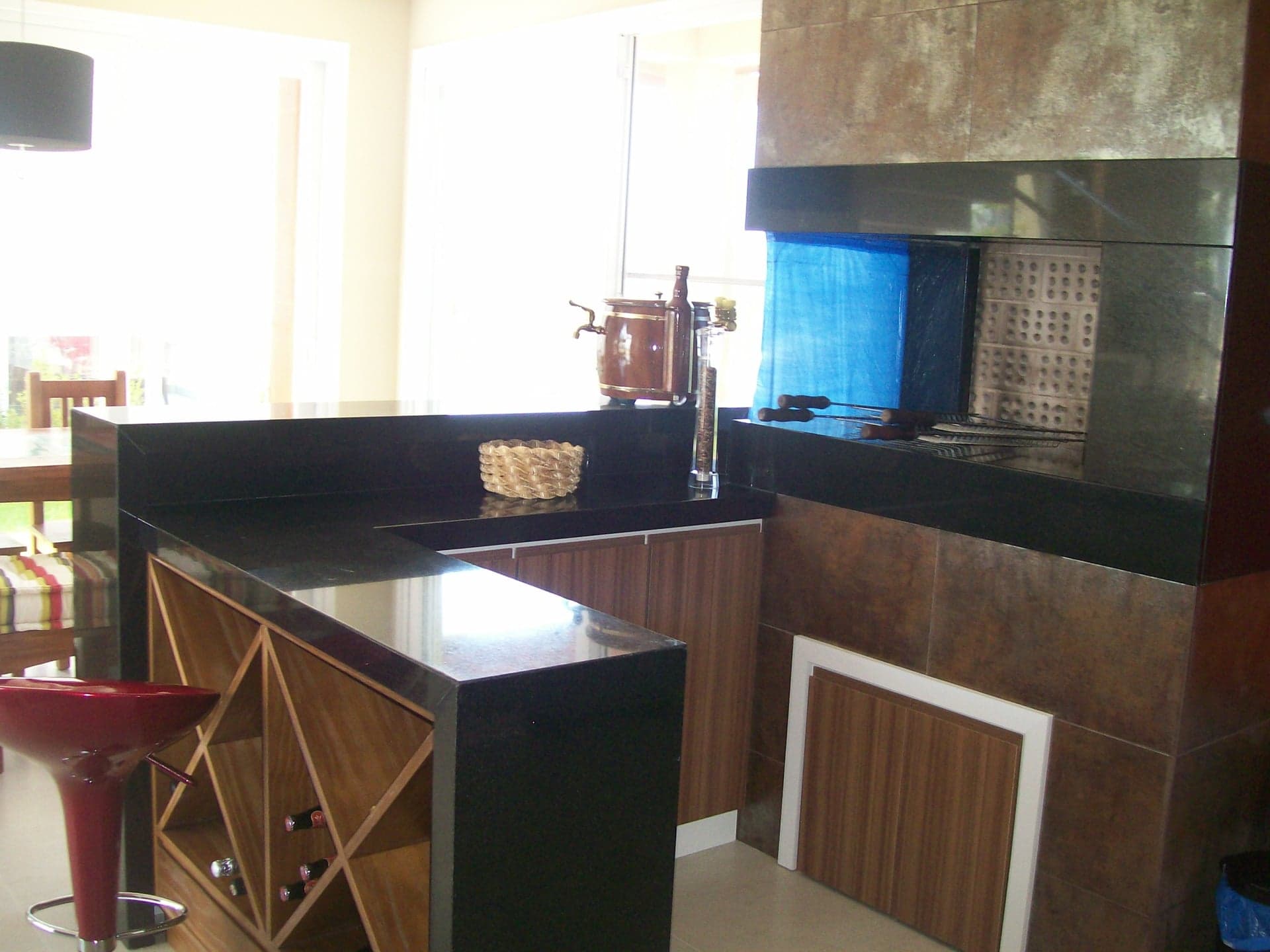 Preto Absoluto em Espaço Gourmet