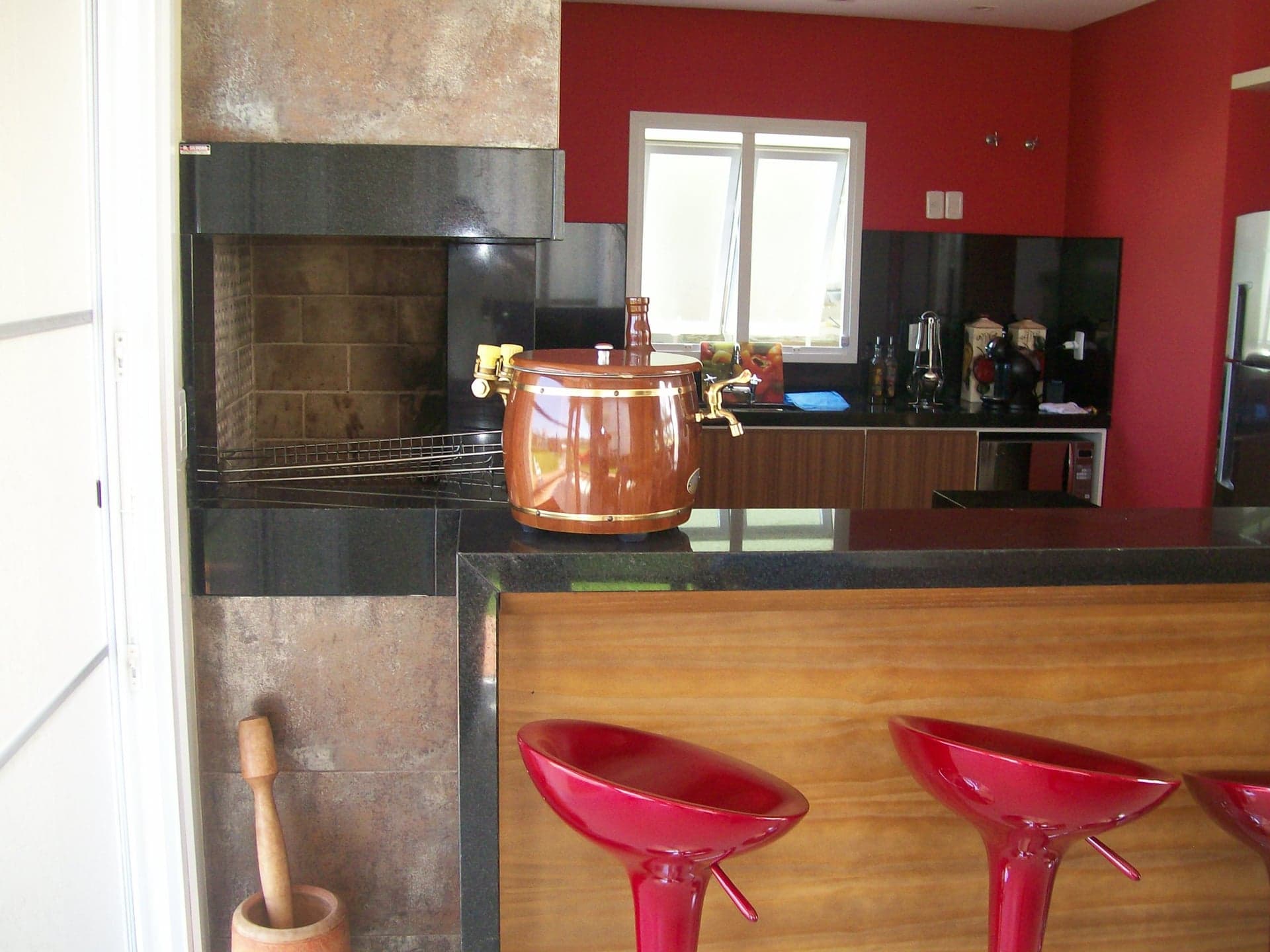 Preto Absoluto em Espaço Gourmet