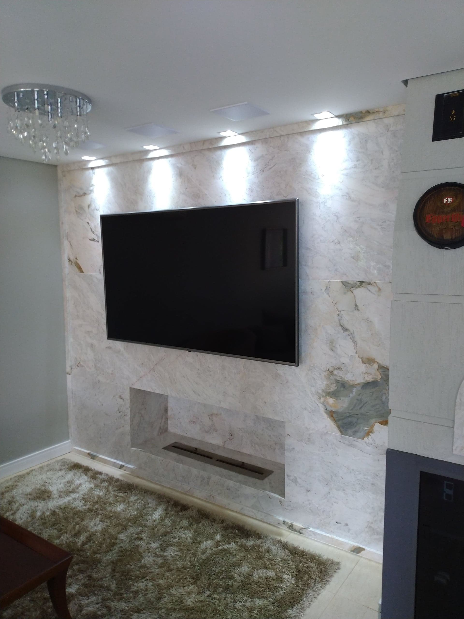 Calacatta Gold em Lareira