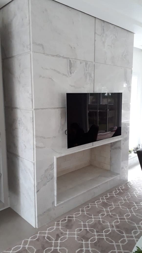 Calacatta Gold em Lareira