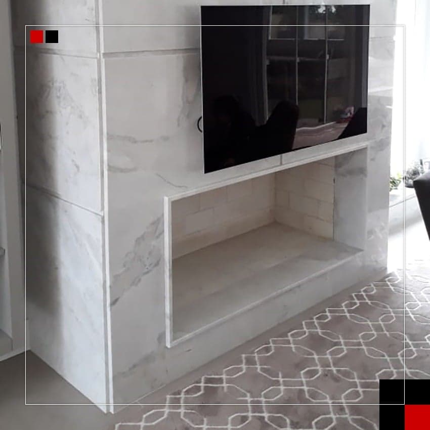 Bianco Carrara em Lareira