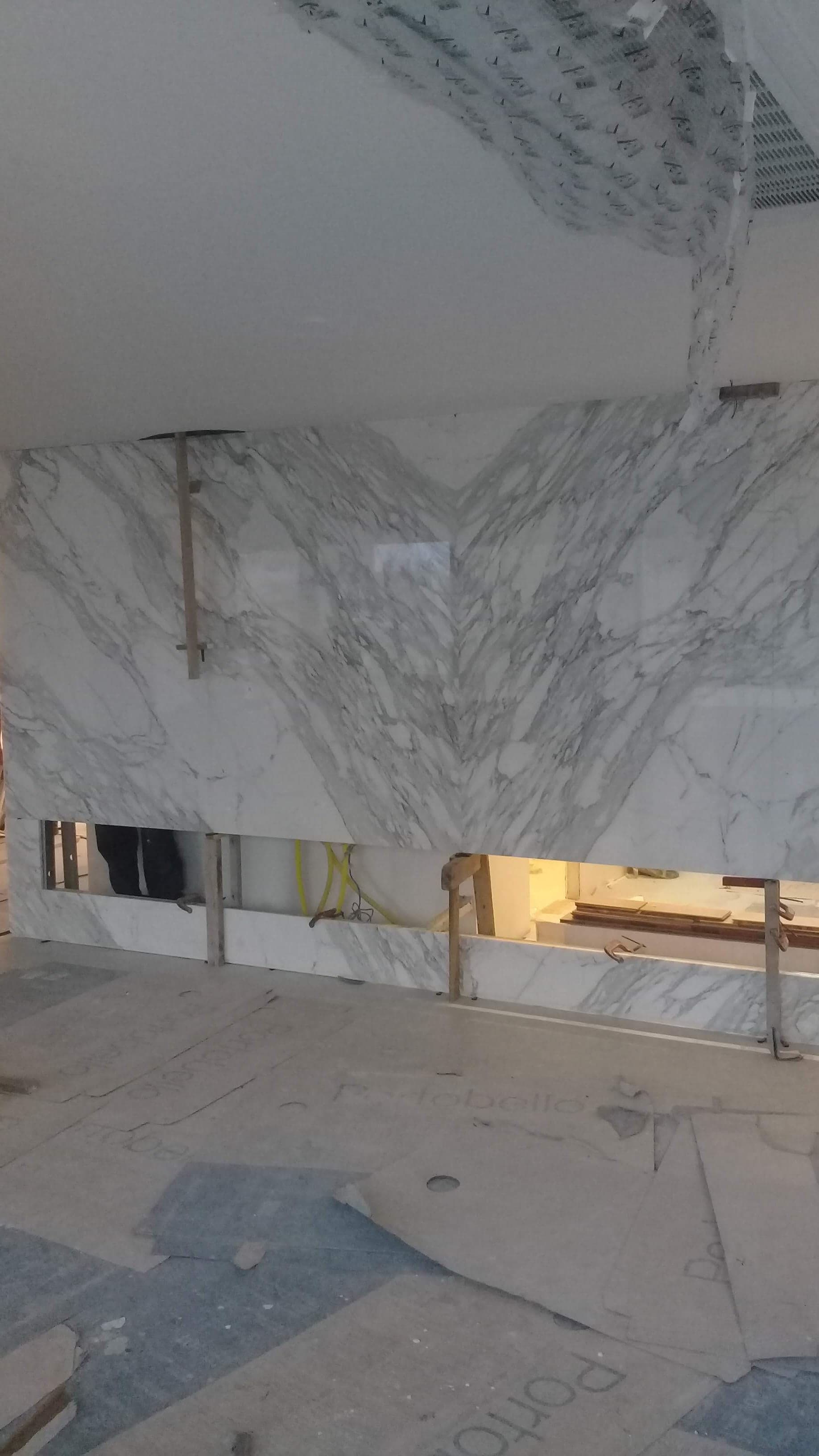 Calacatta Gold em Lareira