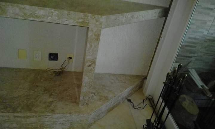 Travertino Romano em Lareira