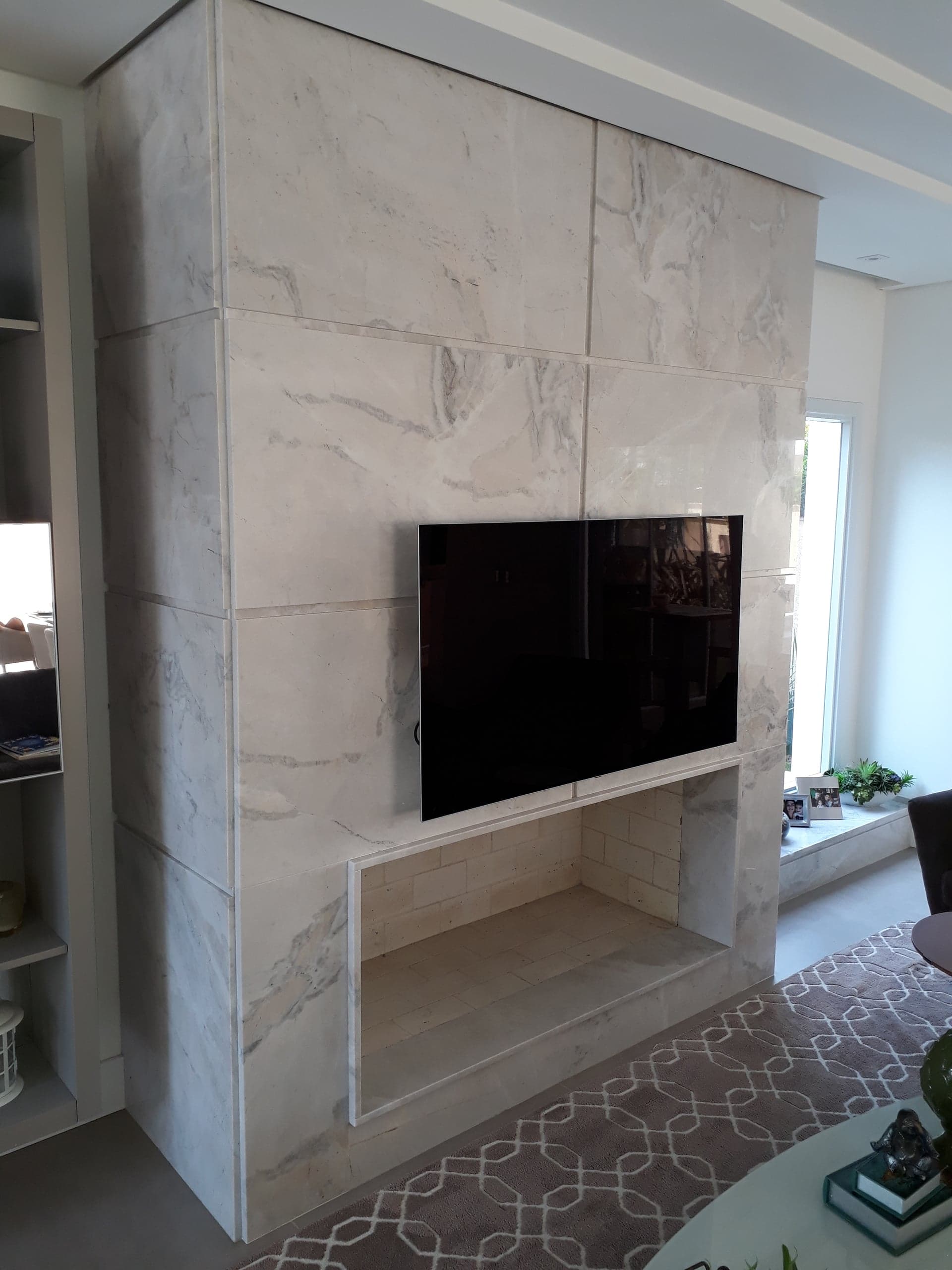 Calacatta Gold em Lareira