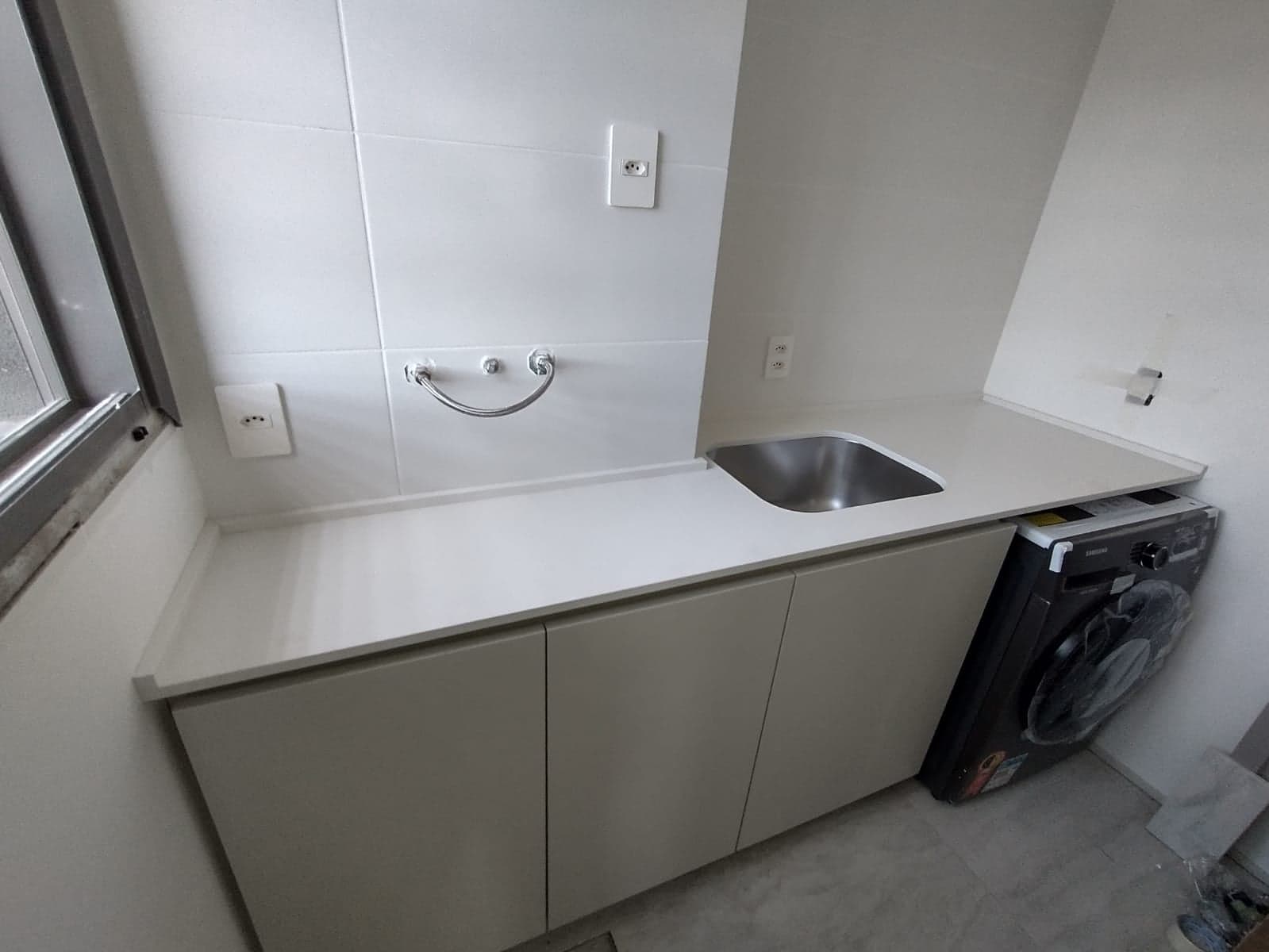 Bianco Carrara em Lavanderia